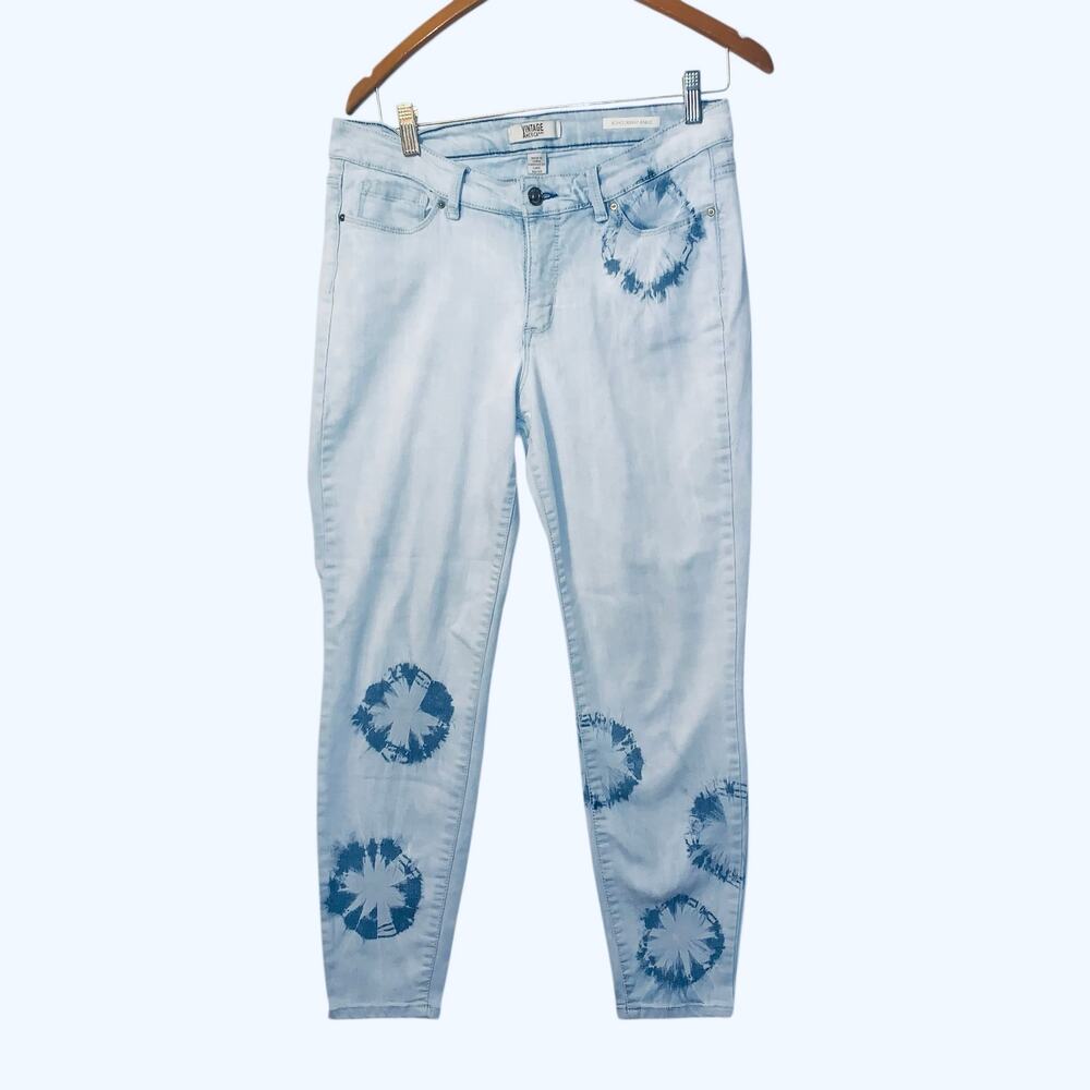 Vintage America Jeans Womens 10/30 BOHO Skinny Ankle